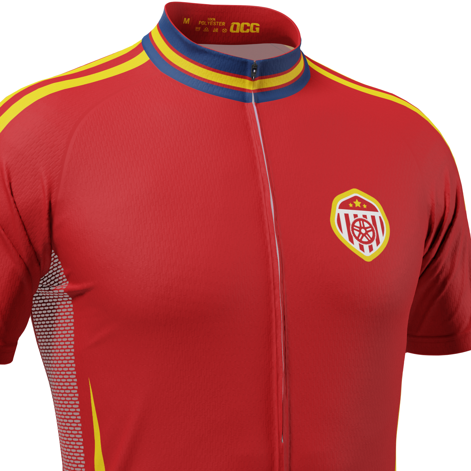 Men's Spain Soccer Short Sleeve Cycling Jersey