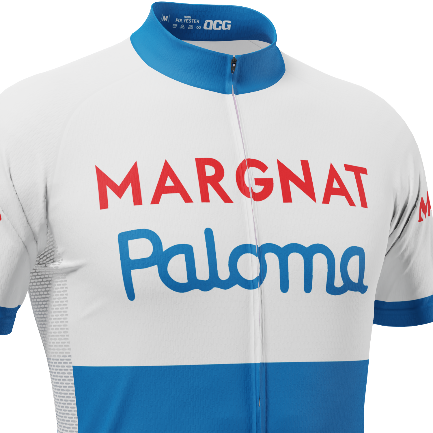 Men's Retro 1962 Team Margnat Paloma Short Sleeve Cycling Jersey