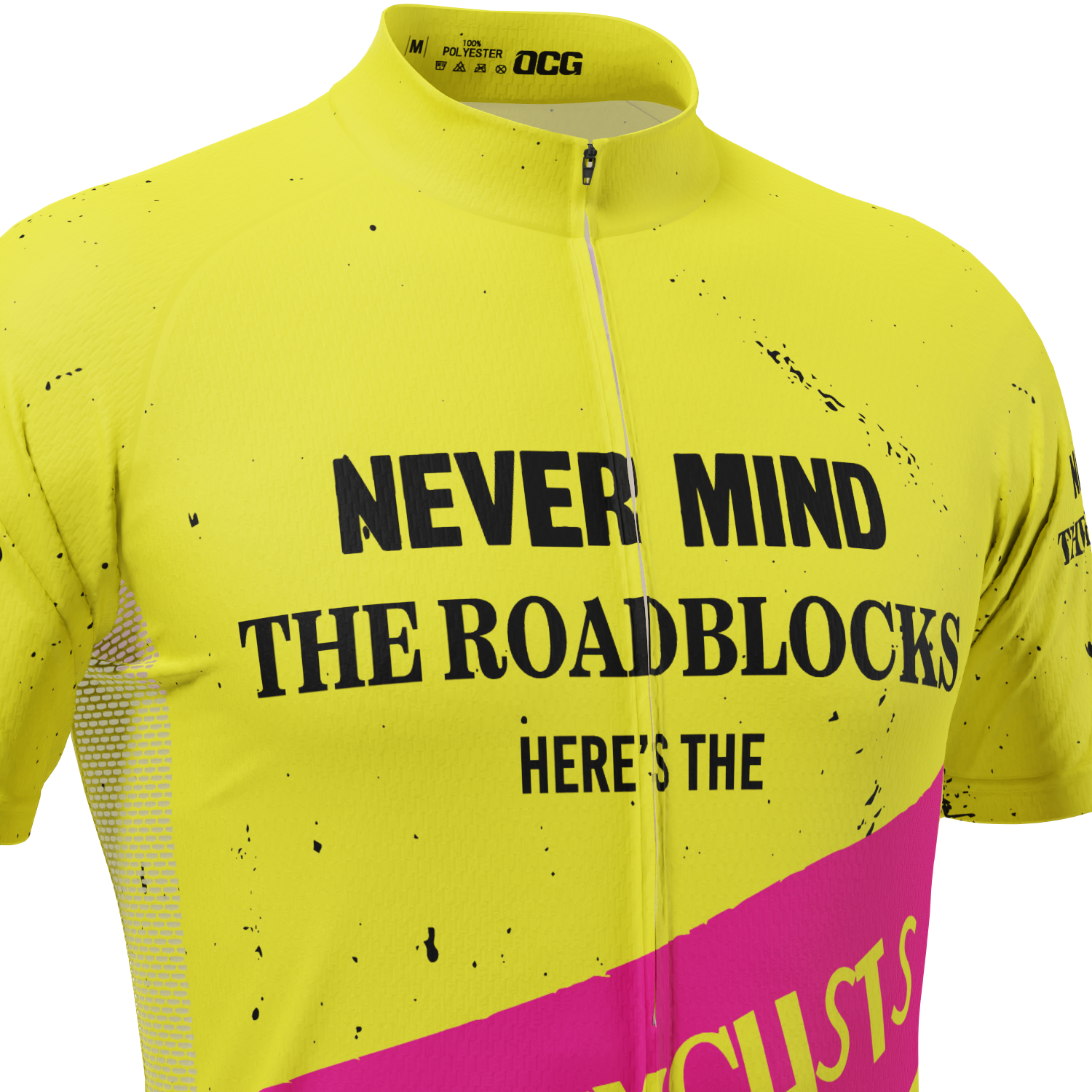 Men's Never Mind The Roadblocks Short Sleeve Cycling Jersey
