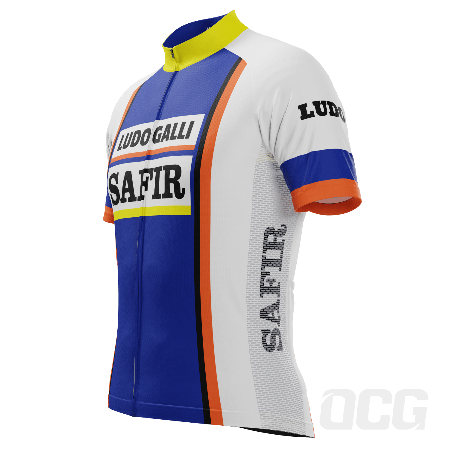 Men's Retro 1978 Ludo Safir  Short Sleeve Cycling Jersey