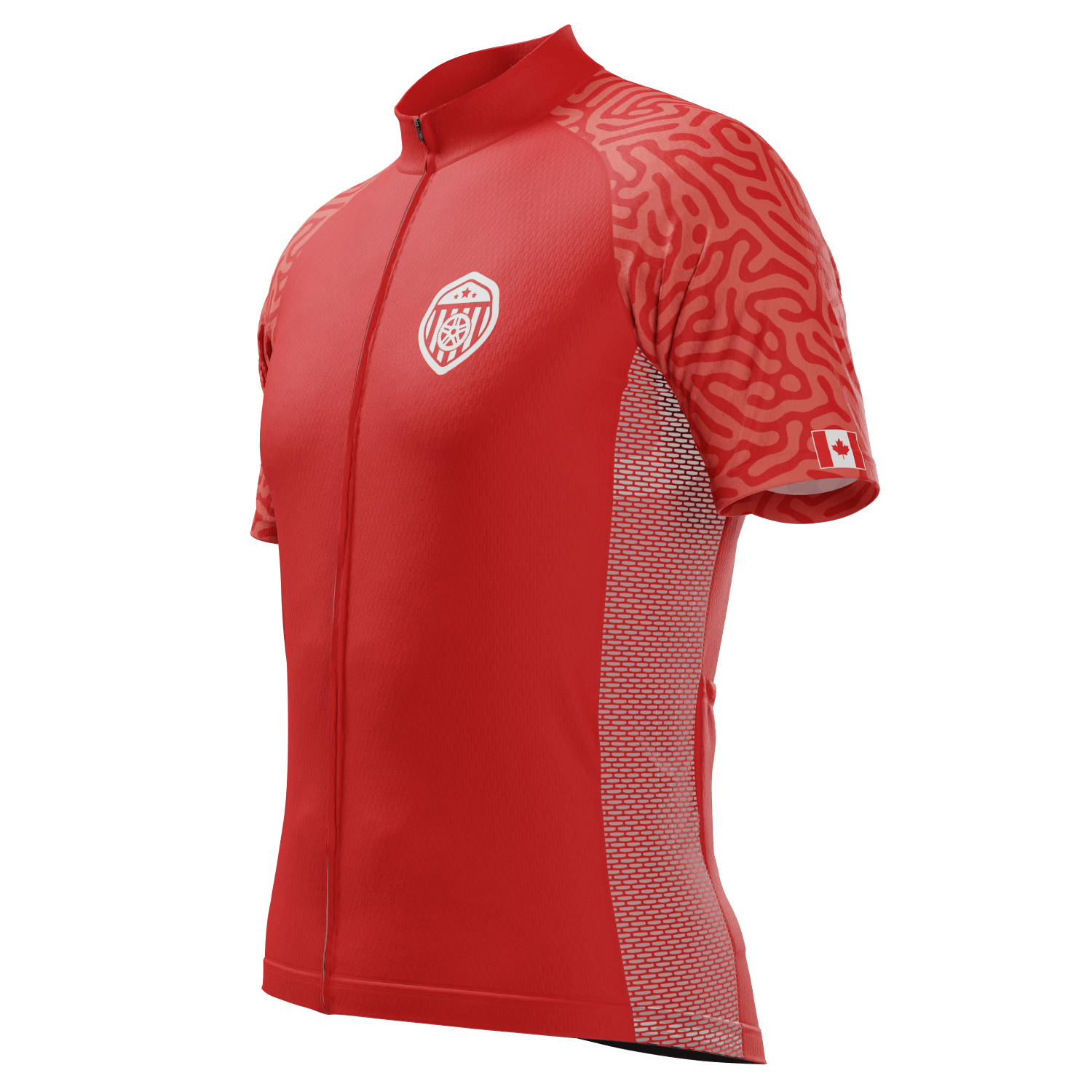 Men's Canada Soccer Short Sleeve Cycling Jersey