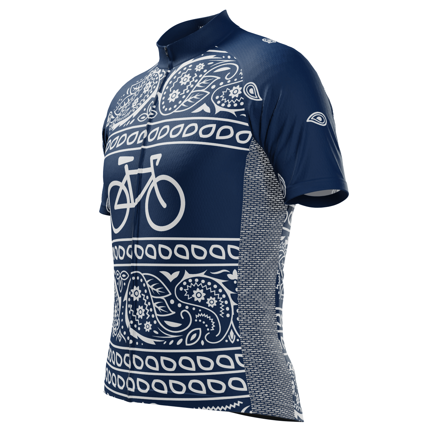 Men's Custom Bandana Style Design Short Sleeve Cycling Jersey