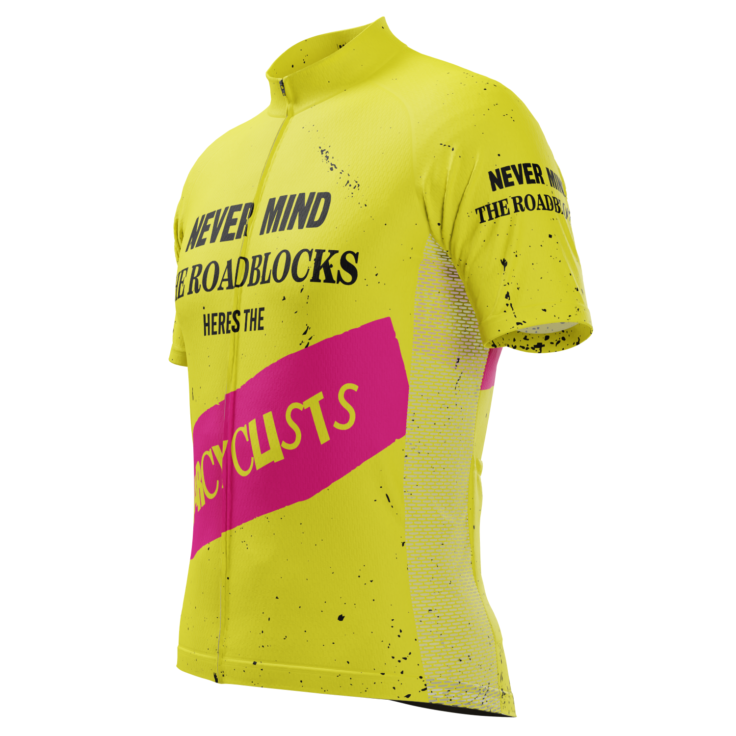 Men's Never Mind The Roadblocks Short Sleeve Cycling Jersey