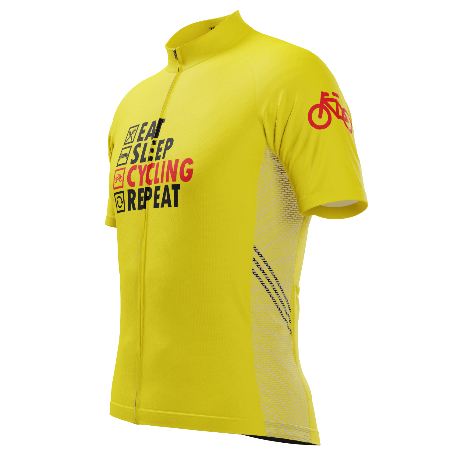 Men's Eat, Sleep, Cycling, Repeat Short Sleeve Cycling Jersey