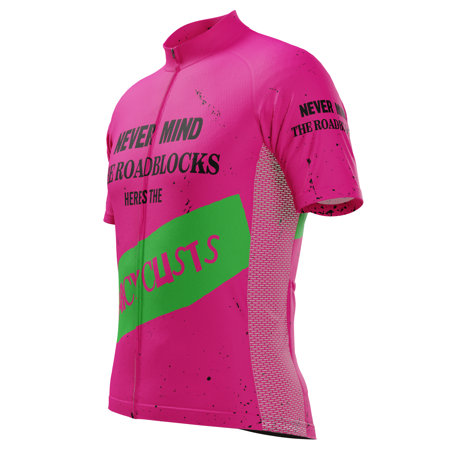 Men's Never Mind The Roadblocks Short Sleeve Cycling Jersey
