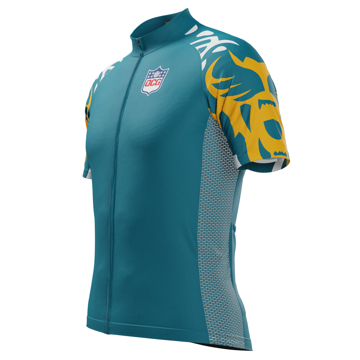 Men's Jacksonville Football Short Sleeve Cycling Jersey