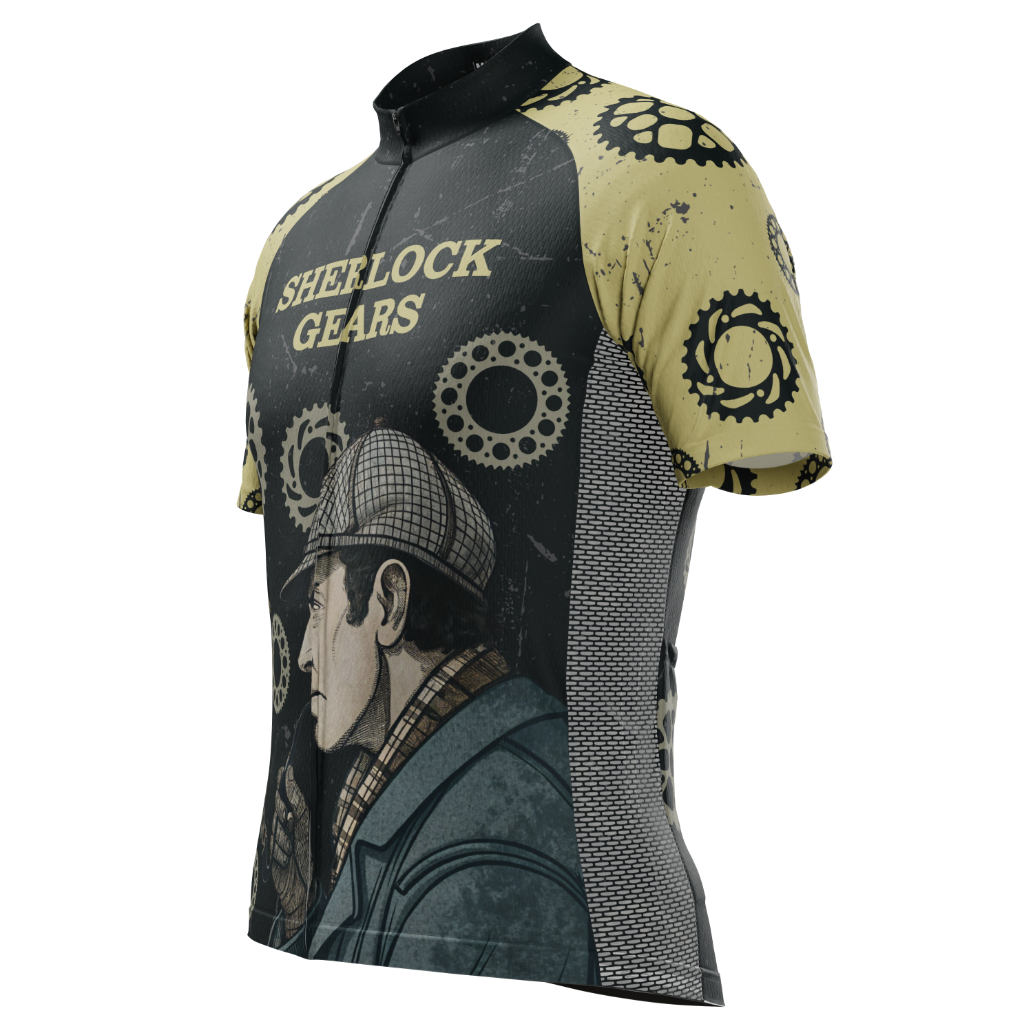 Men's Sherlock Gears Short Sleeve Cycling Jersey