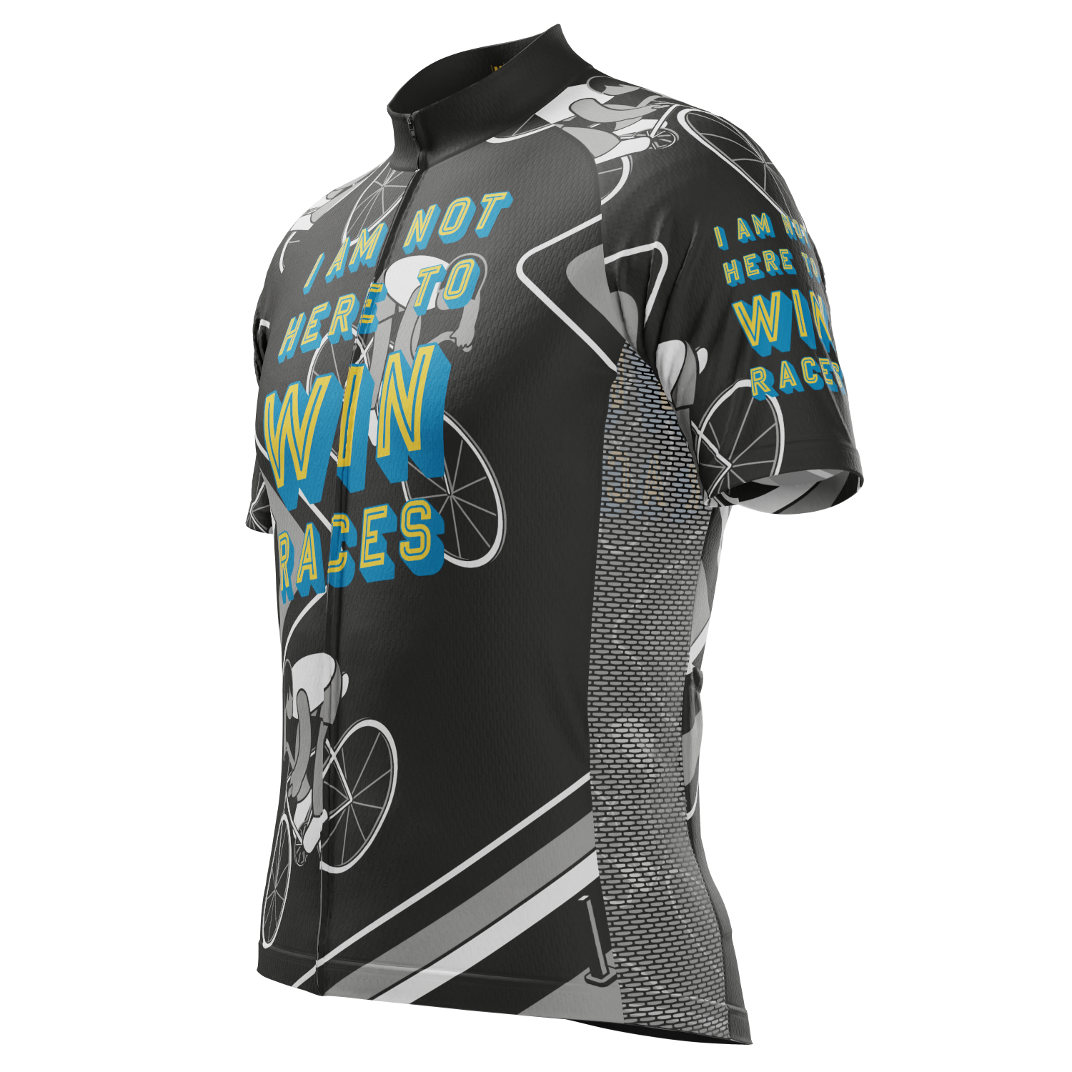 Men's I am Not Here To Win Races Short Sleeve Cycling Jersey