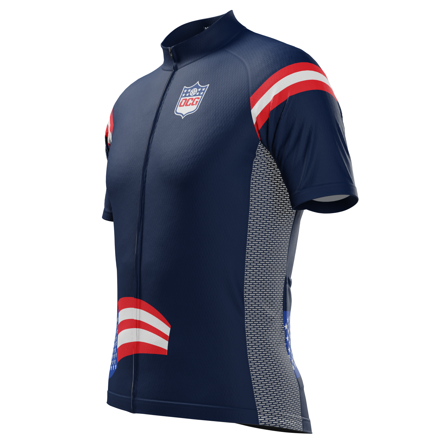 Men's New England Football Short Sleeve Cycling Jersey
