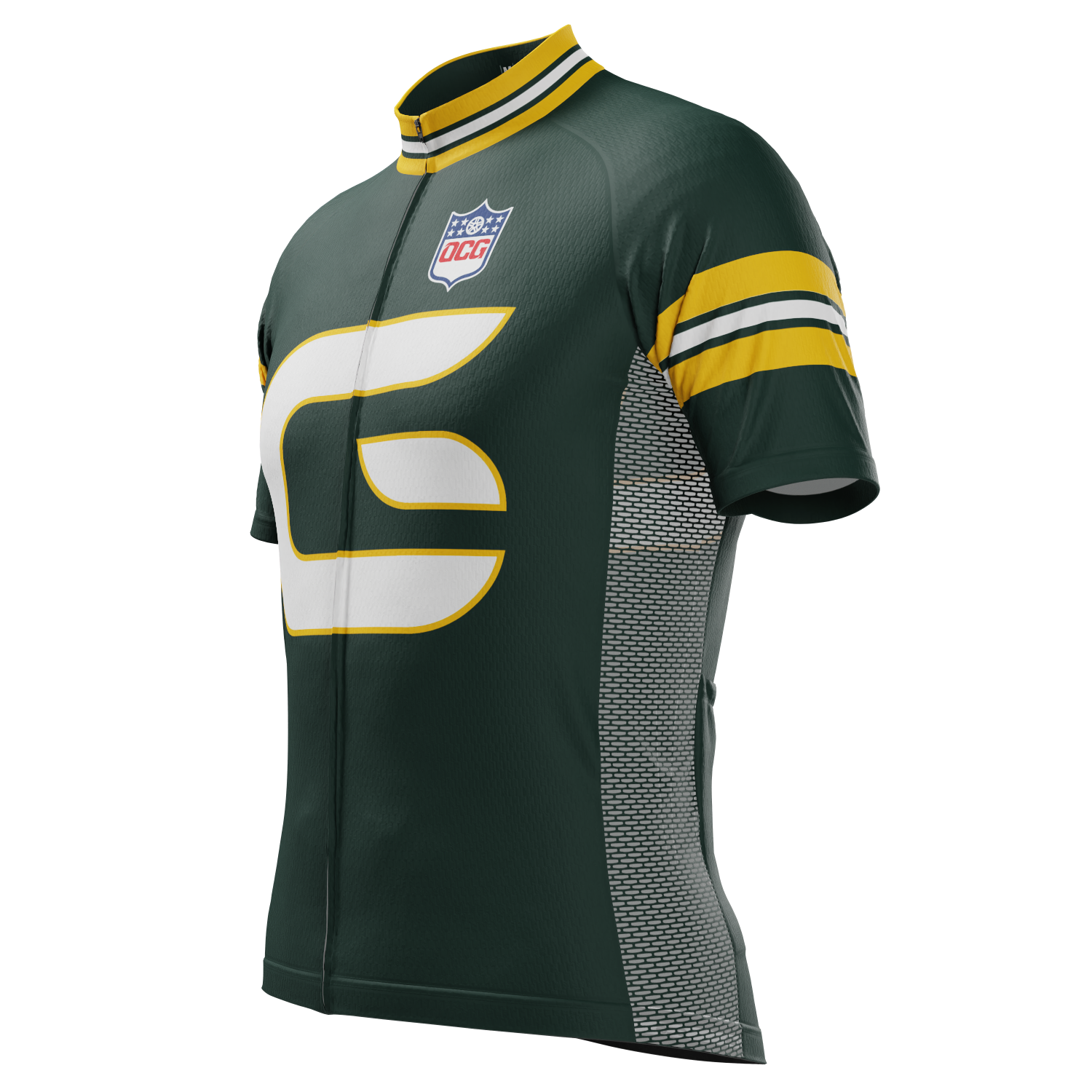 Men's Green Bay Football Short Sleeve Cycling Jersey