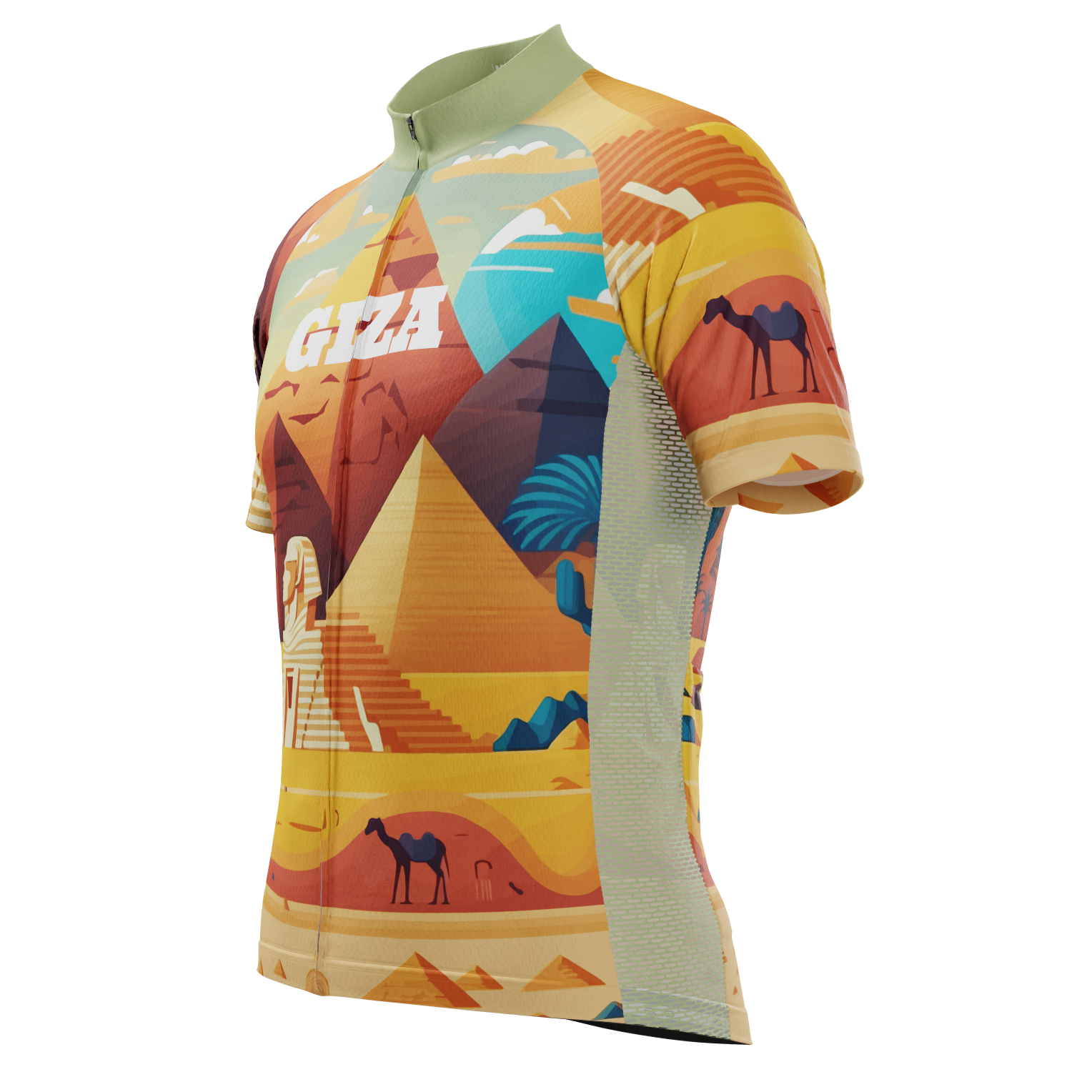Men's Around The World - Giza Short Sleeve Cycling Jersey
