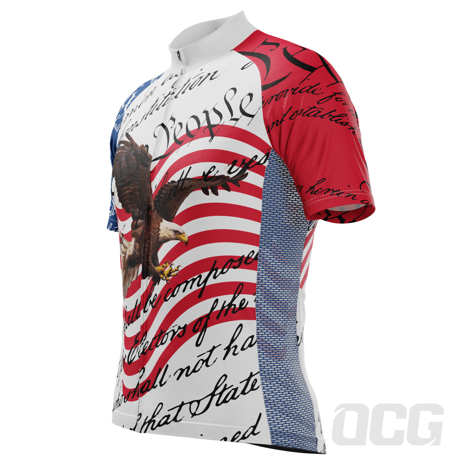 Men's United States Constitution Short Sleeve Cycling Jersey