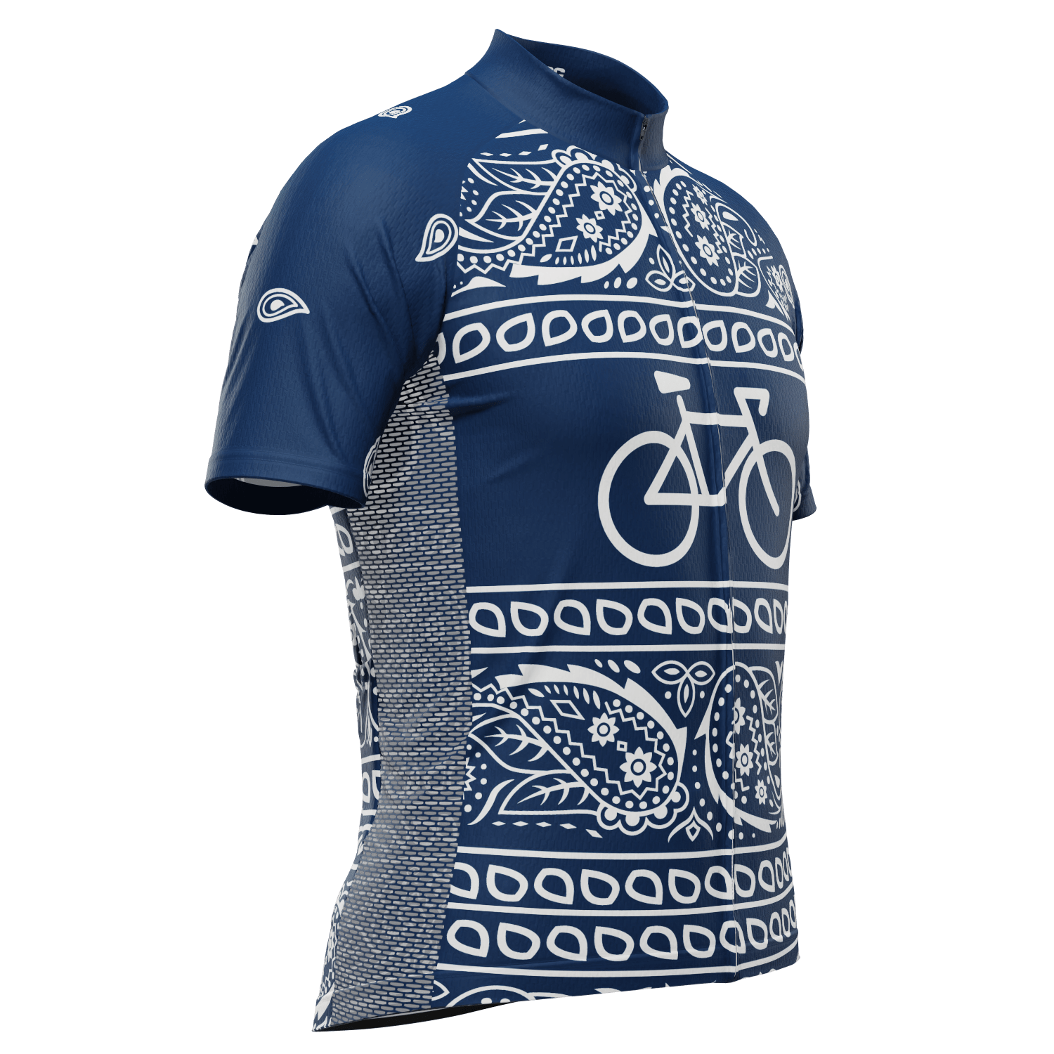 Men's Custom Bandana Style Design Short Sleeve Cycling Jersey