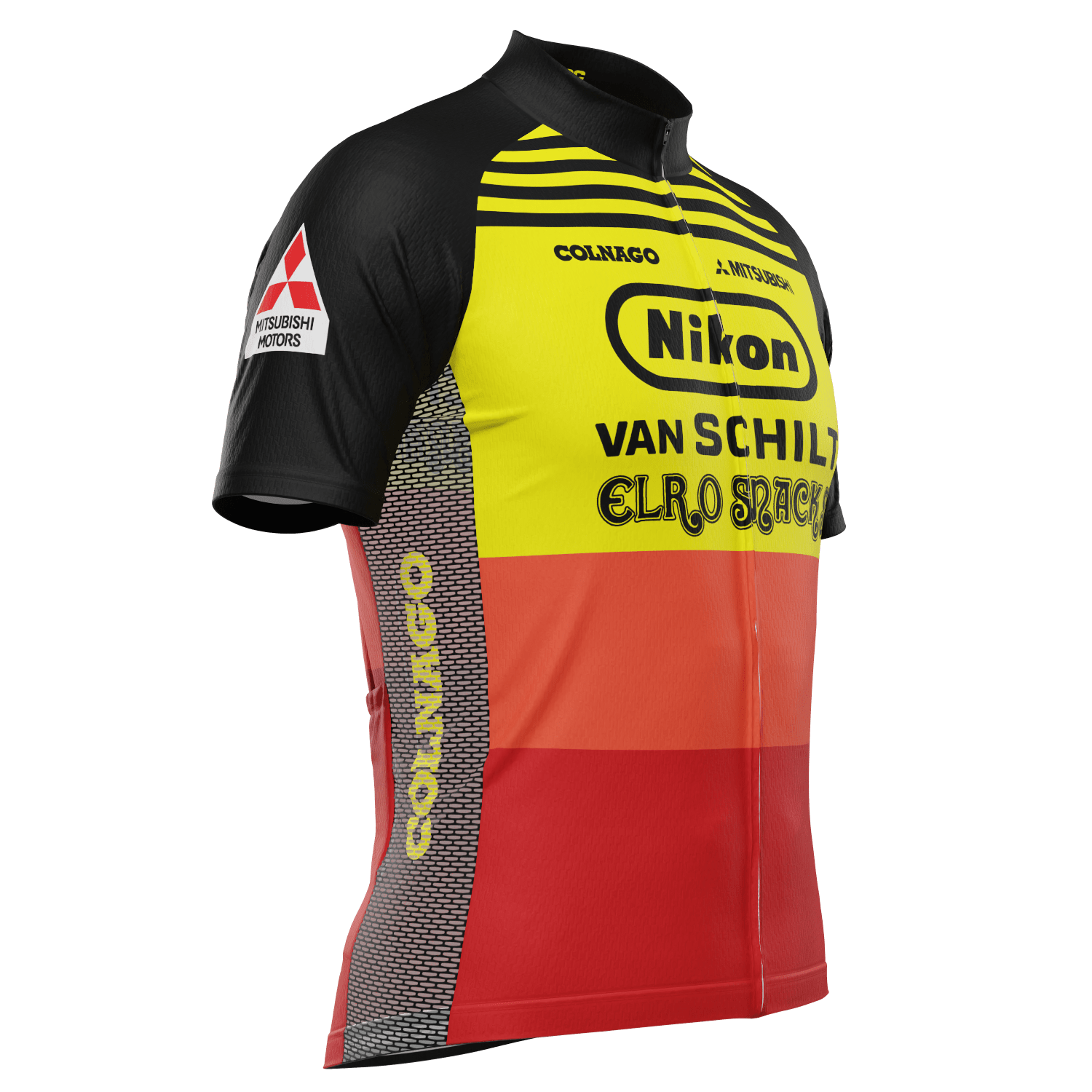 Men's Van Schilt Retro Short Sleeve Cycling Jersey