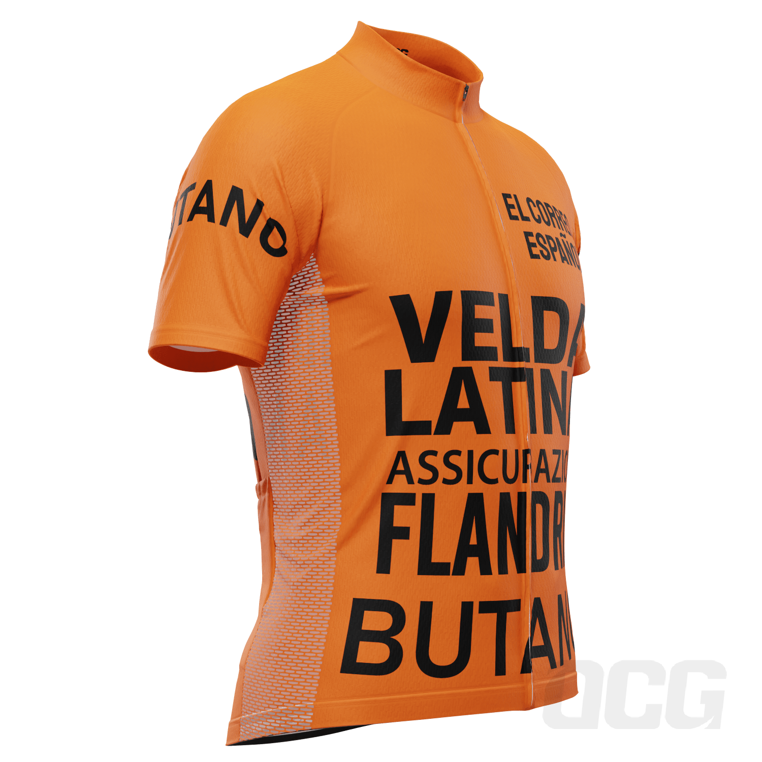 Men's Retro 1977 Flandria Maertens Vuelta a Espa��a Short Sleeve Cycling Jersey