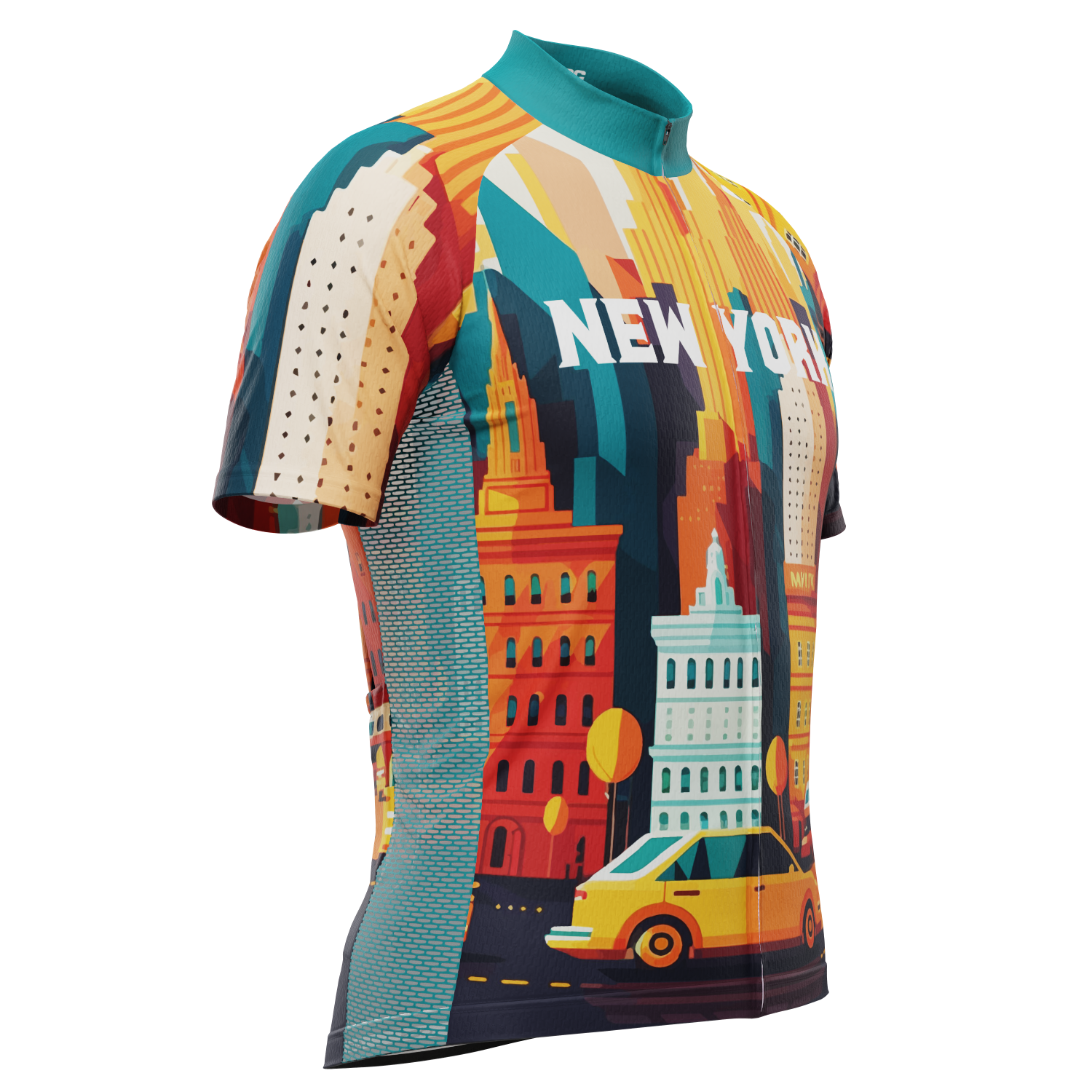 Men's Around The World - New York Short Sleeve Cycling Jersey