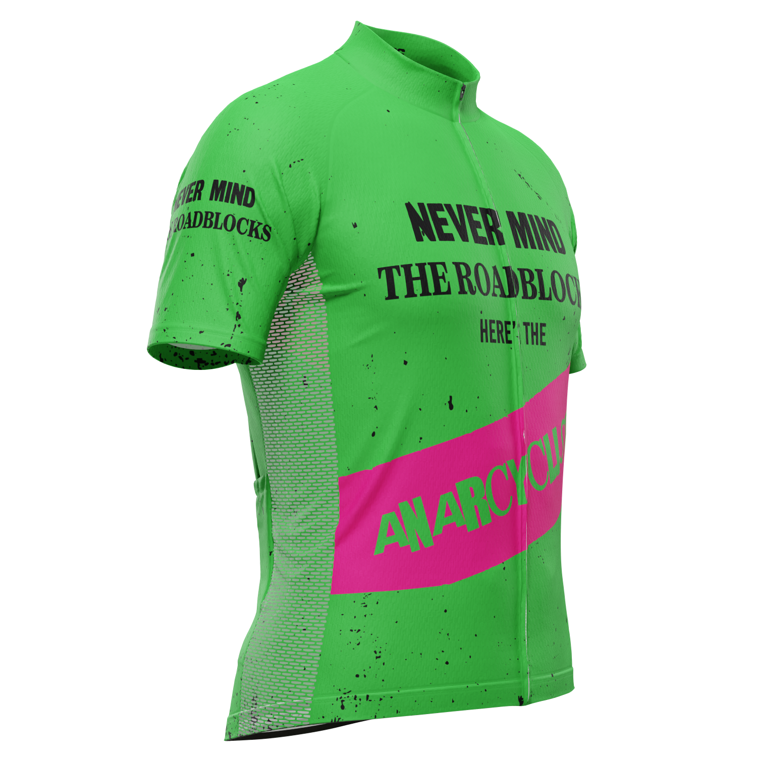Men's Never Mind The Roadblocks Short Sleeve Cycling Jersey
