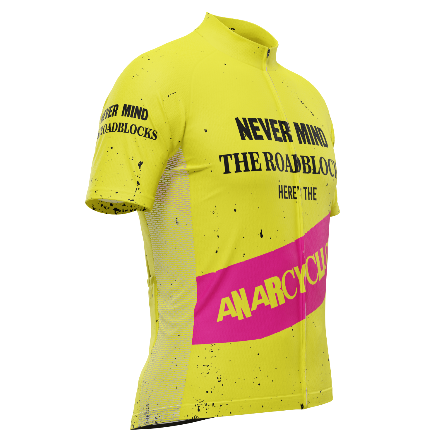 Men's Never Mind The Roadblocks Short Sleeve Cycling Jersey