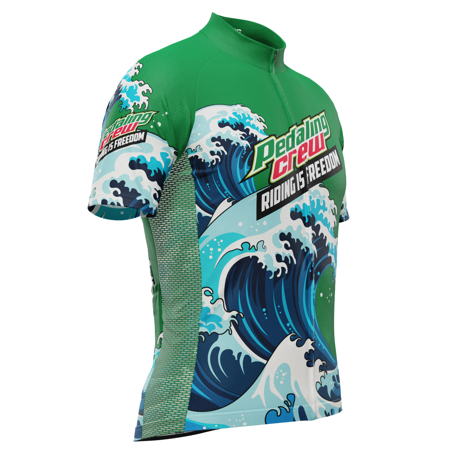 Men's Pedaling Crew - Riding Is Freedom Short Sleeve Cycling Jersey