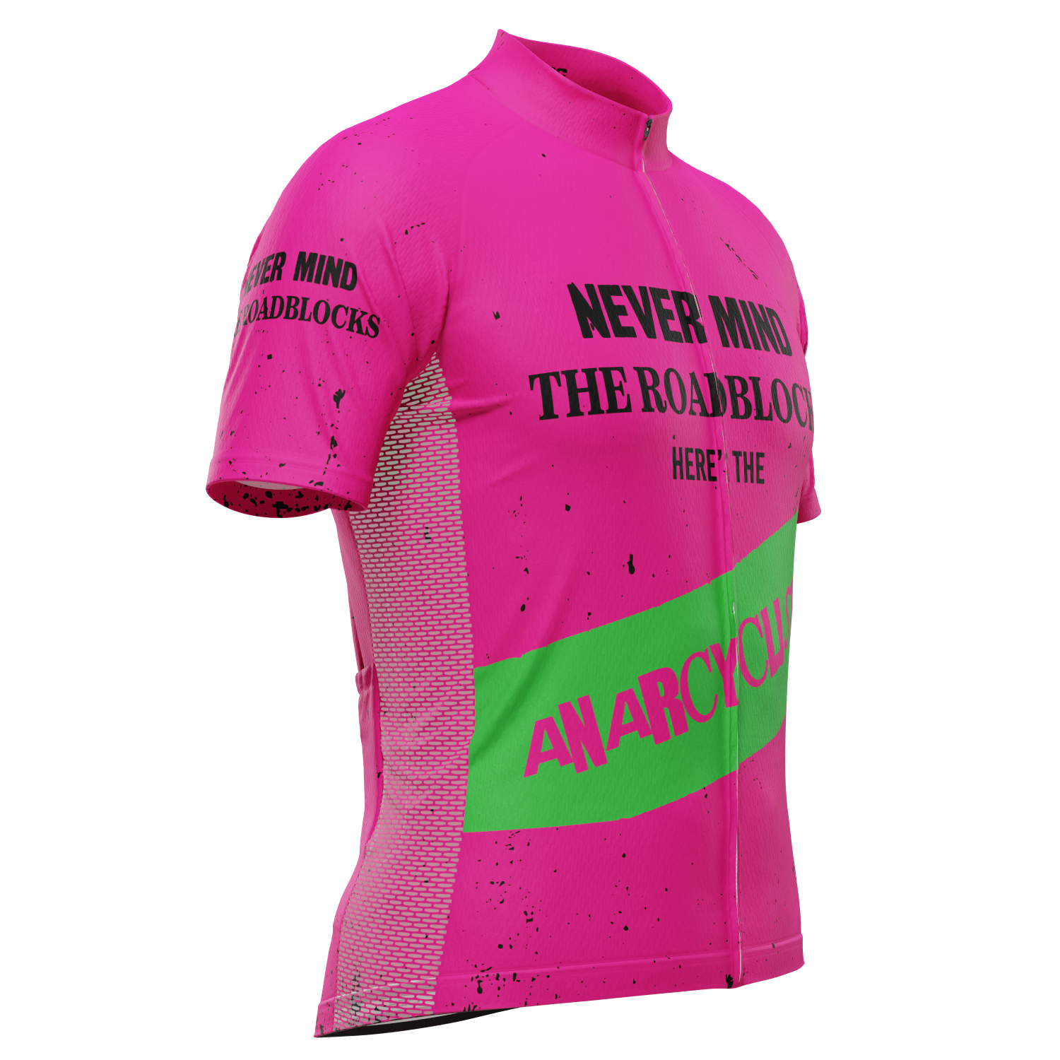 Men's Never Mind The Roadblocks Short Sleeve Cycling Jersey