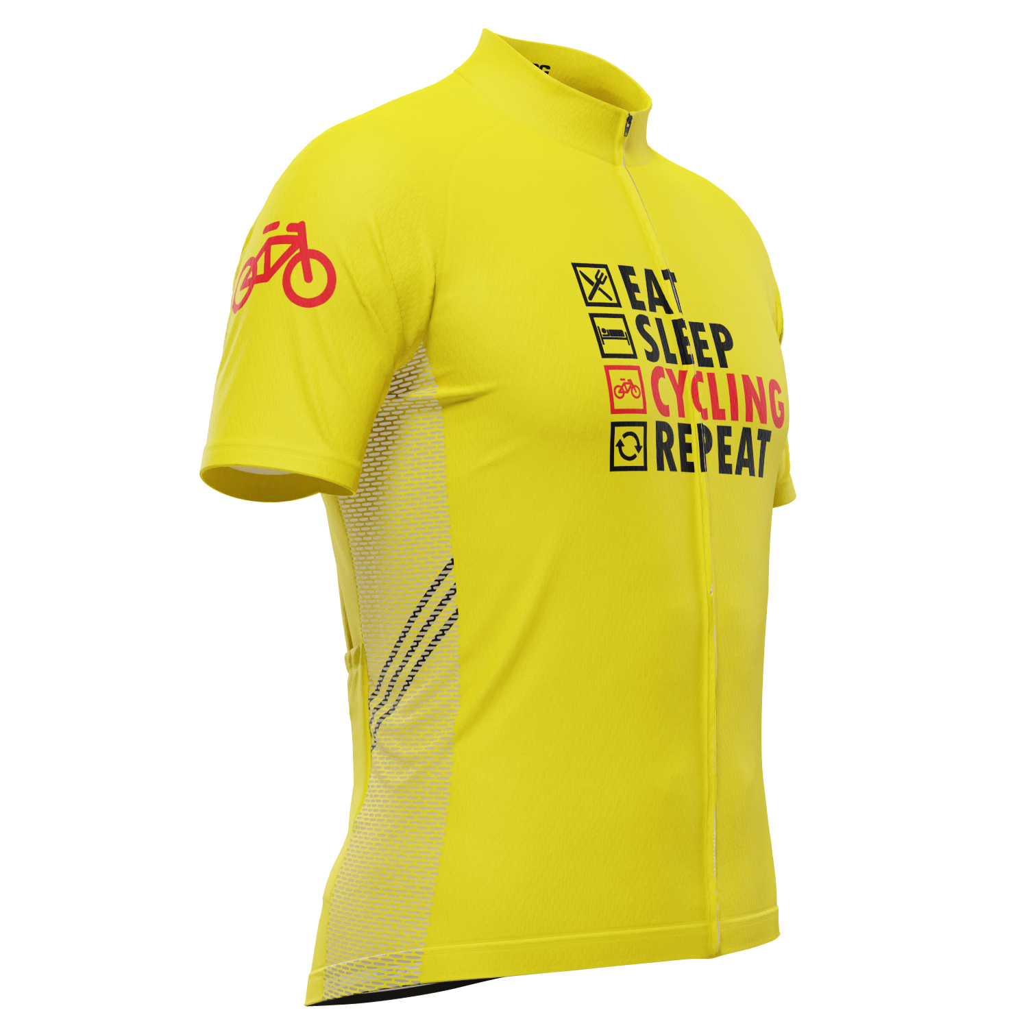 Men's Eat, Sleep, Cycling, Repeat Short Sleeve Cycling Jersey