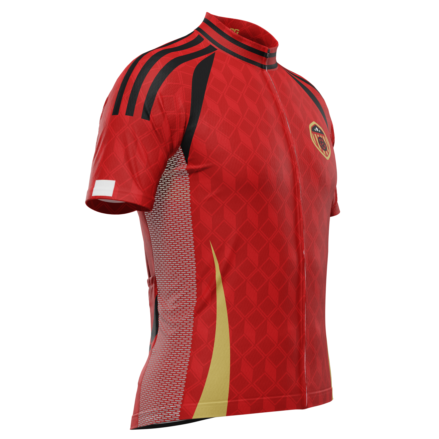 Men's Belgium Soccer Short Sleeve Cycling Jersey