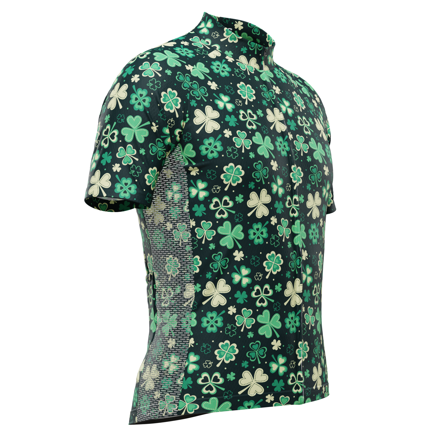 Men's Shamrocks & Clovers Short Sleeve Cycling Jersey