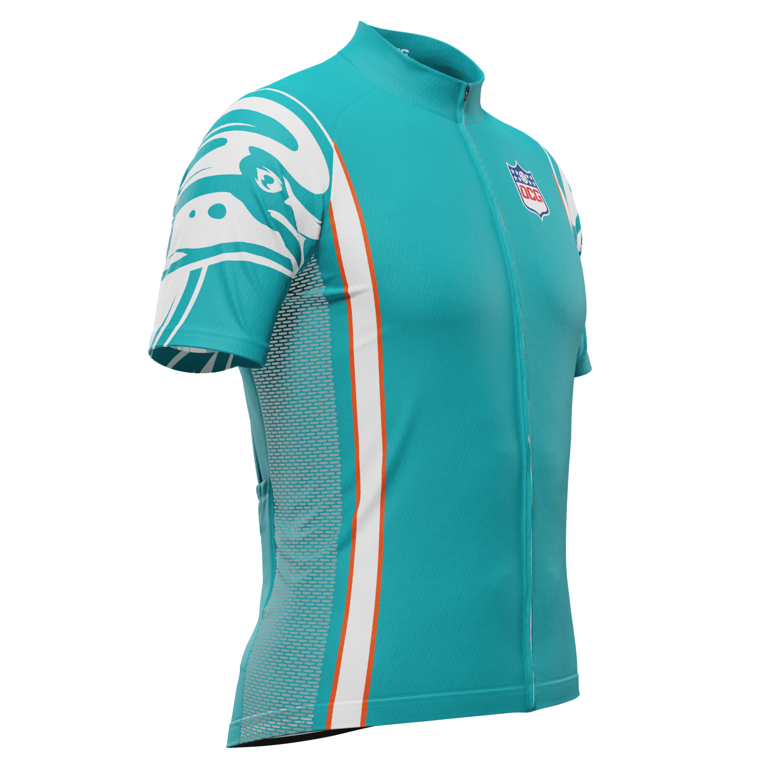 Men's Miami Football Short Sleeve Cycling Jersey