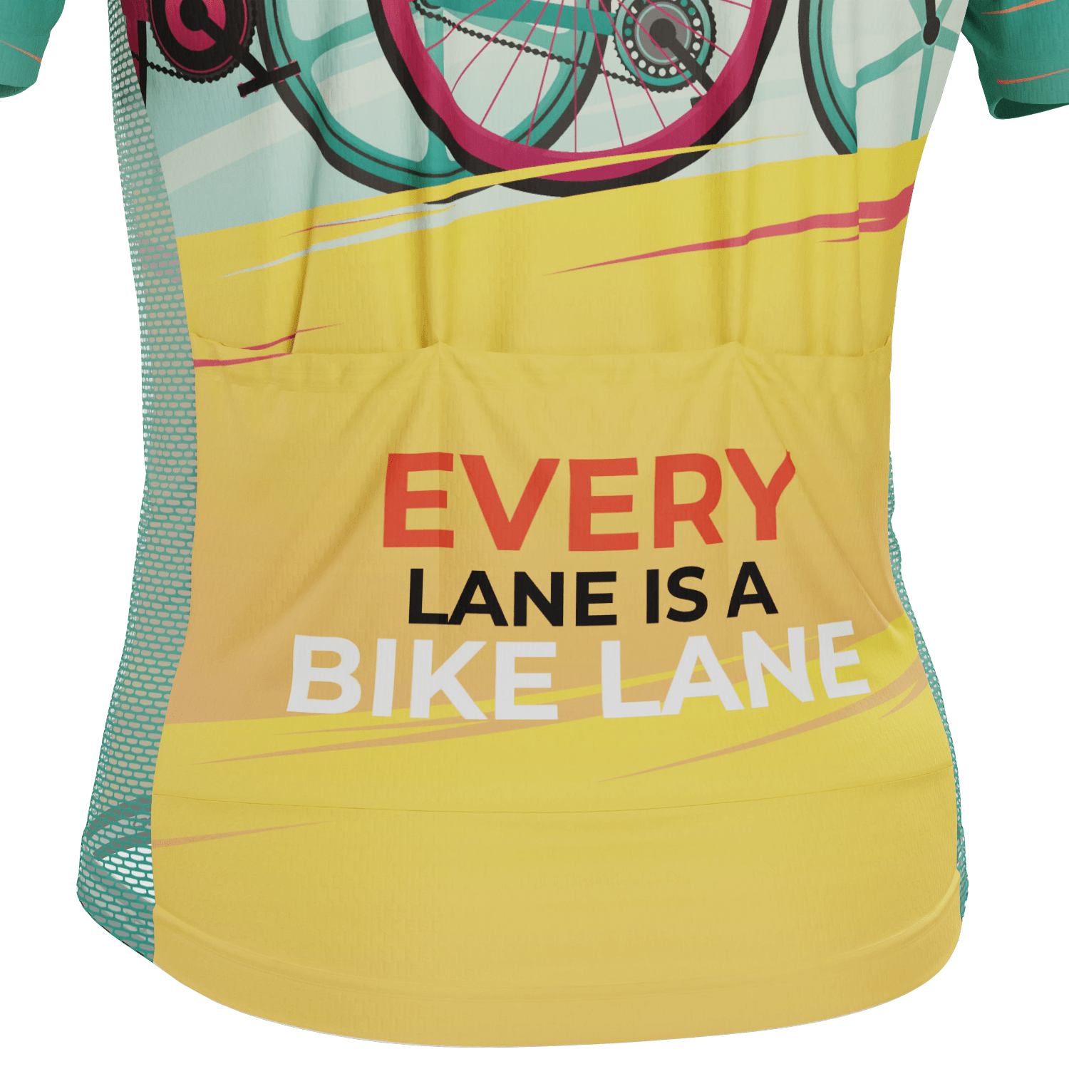 Men's Every Lane Is A Bike Lane Short Sleeve Cycling Jersey