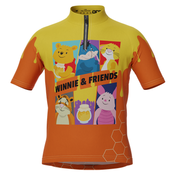 Kid's Winnie & Friends Short Sleeve Cycling Jersey