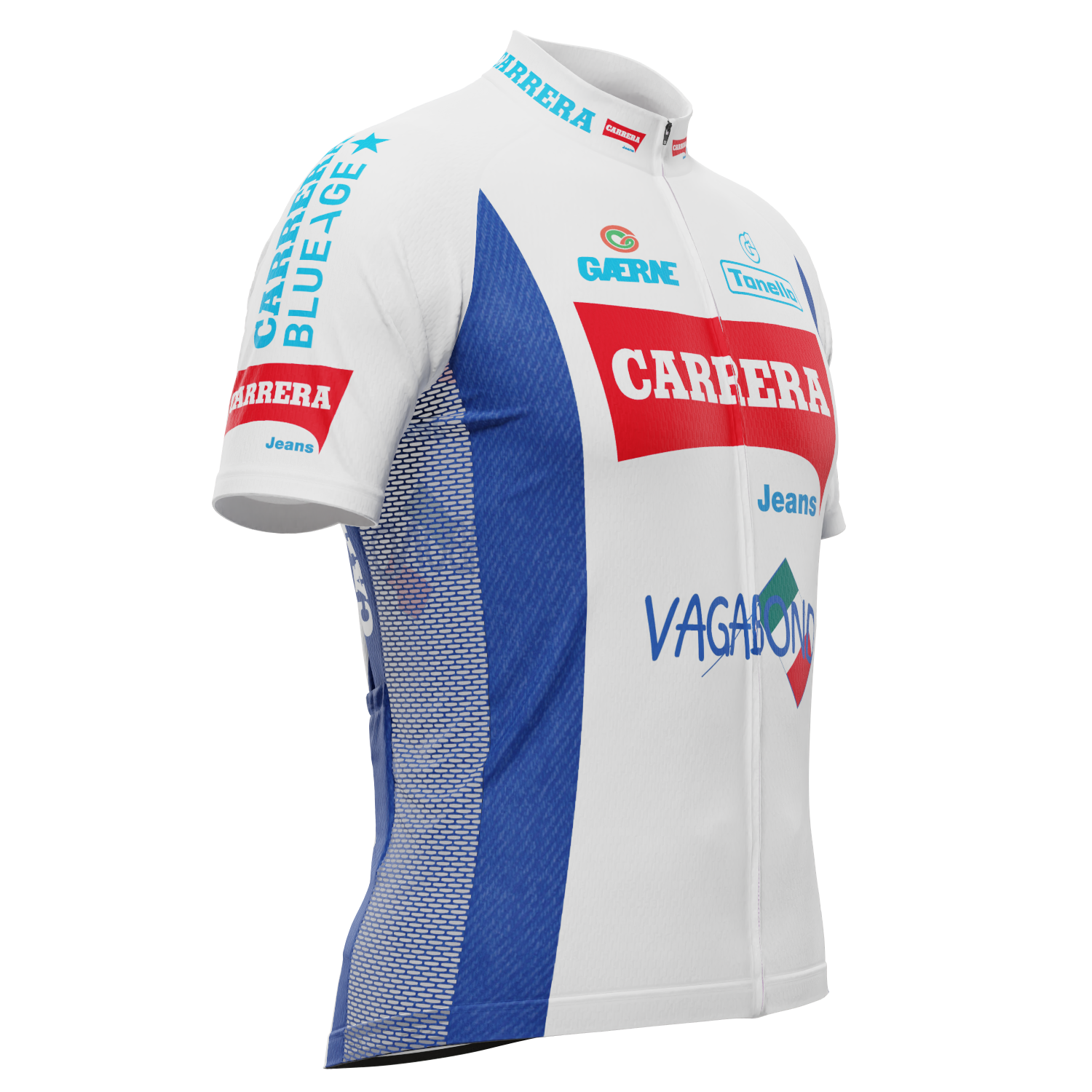 Men's Carrera Short Sleeve Cycling Jersey Moisture-Wicking Performance