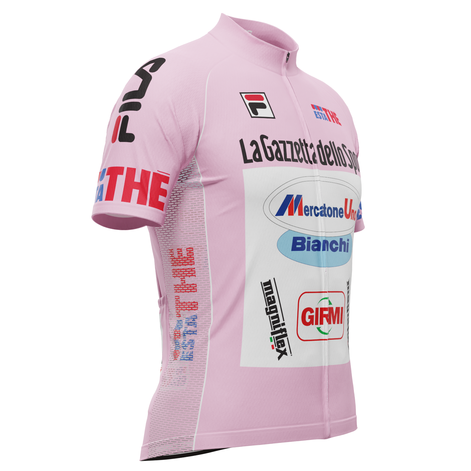 Men's Mercatone Uno Short Sleeve Cycling Jersey Durable Breathable Personalized