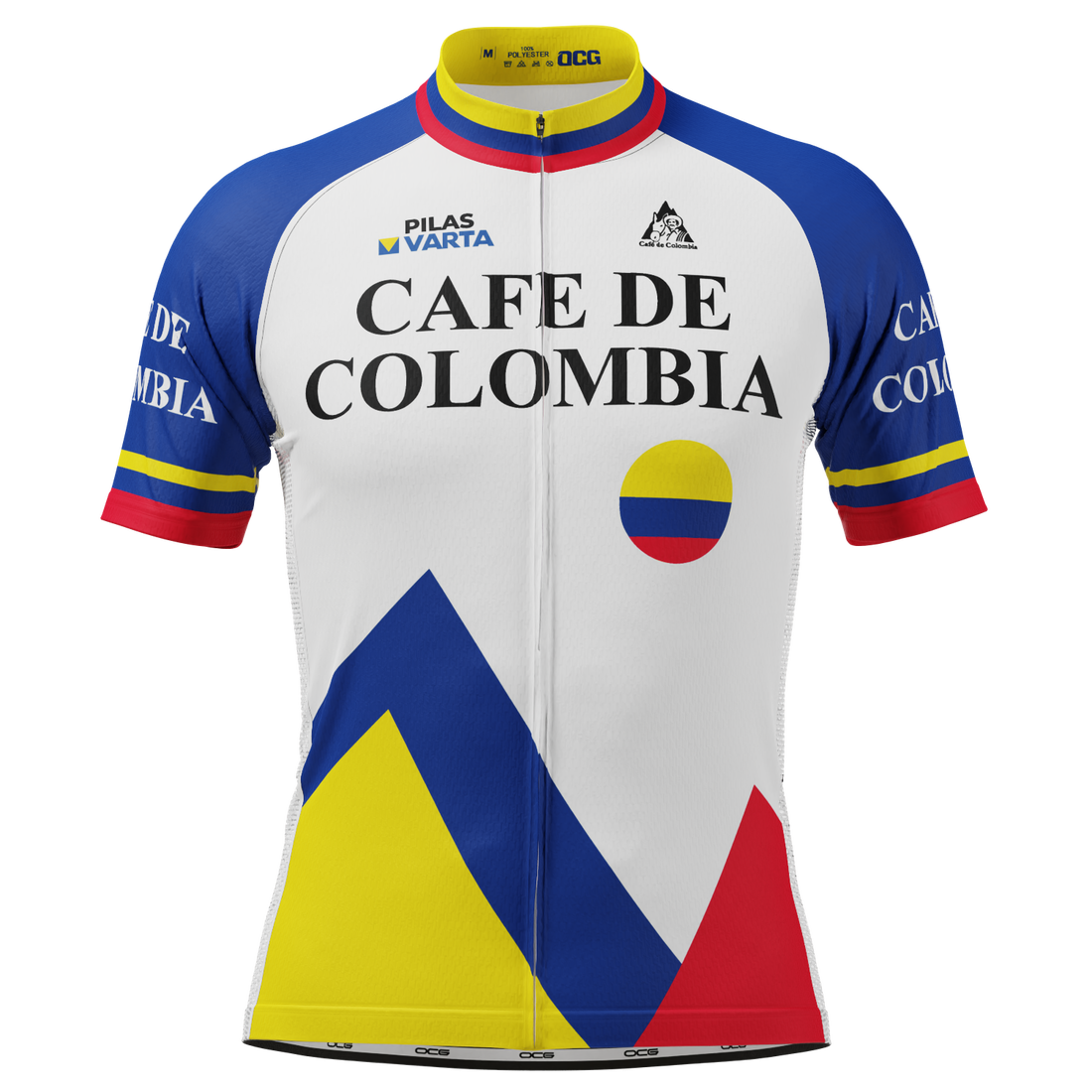 Men's Cafe D Colombia Short Sleeve Jersey Breathable Made-to-Order Cycling Performance