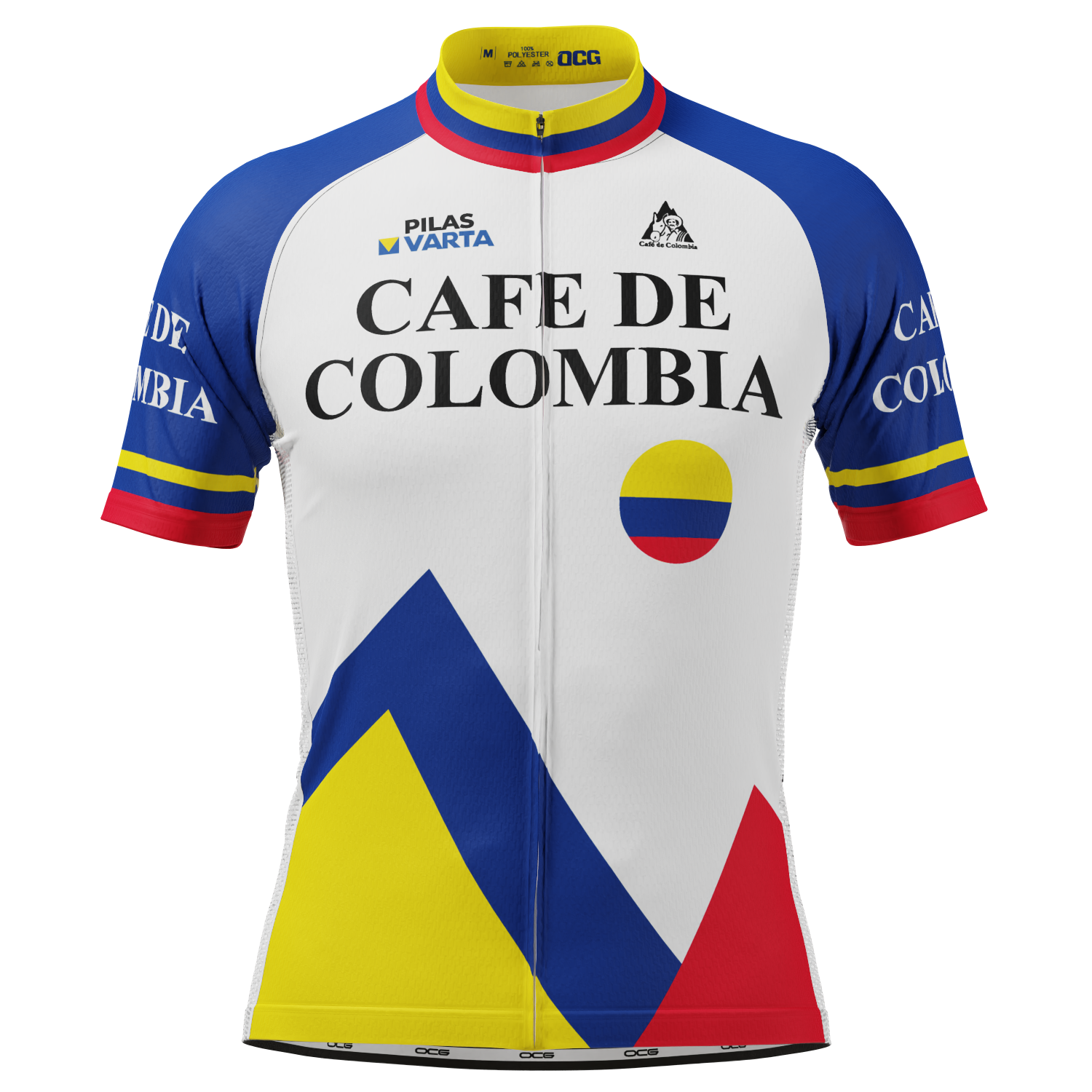 Men's Cafe D Colombia Short Sleeve Jersey Breathable Made-to-Order Cycling Performance
