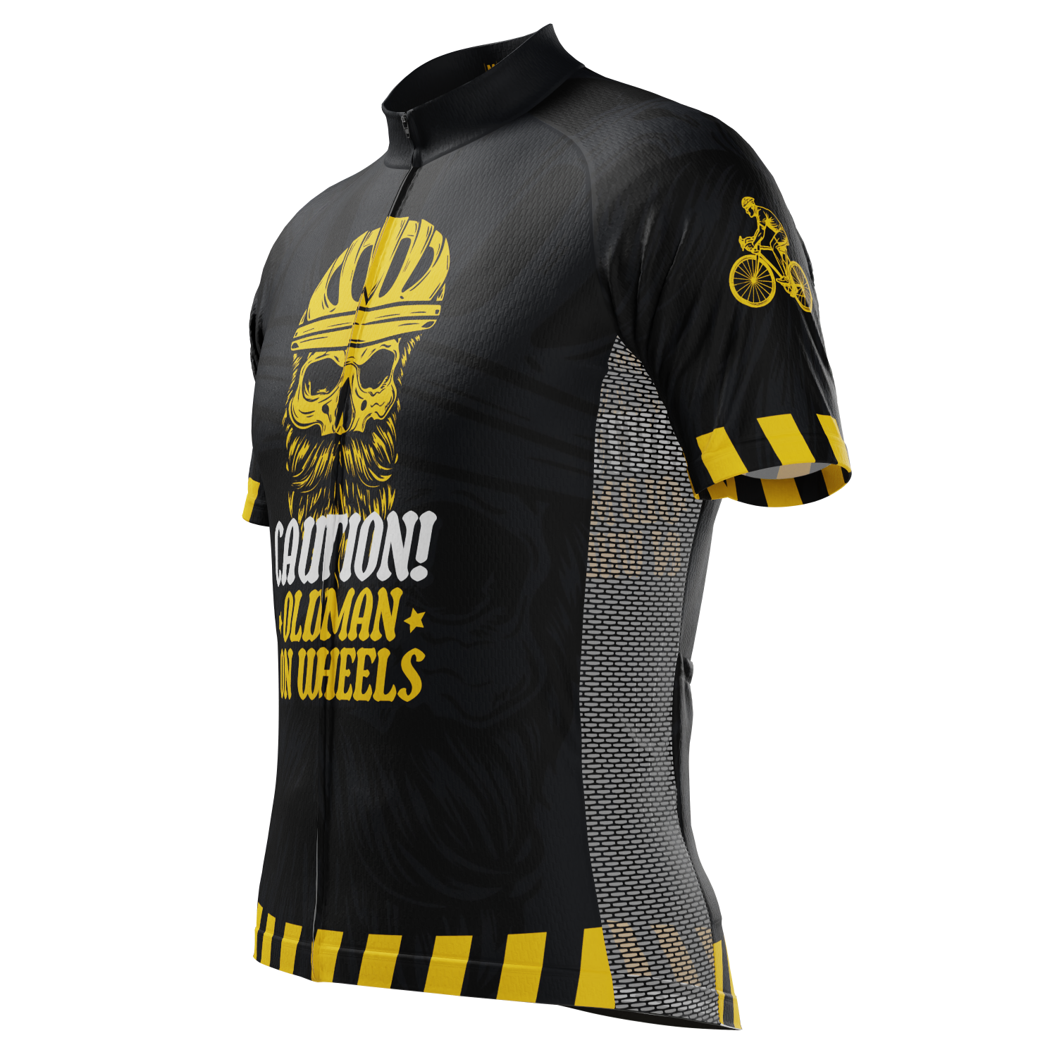 Men's Old Man On Wheels Cycling Jersey Premium Breathable Performance