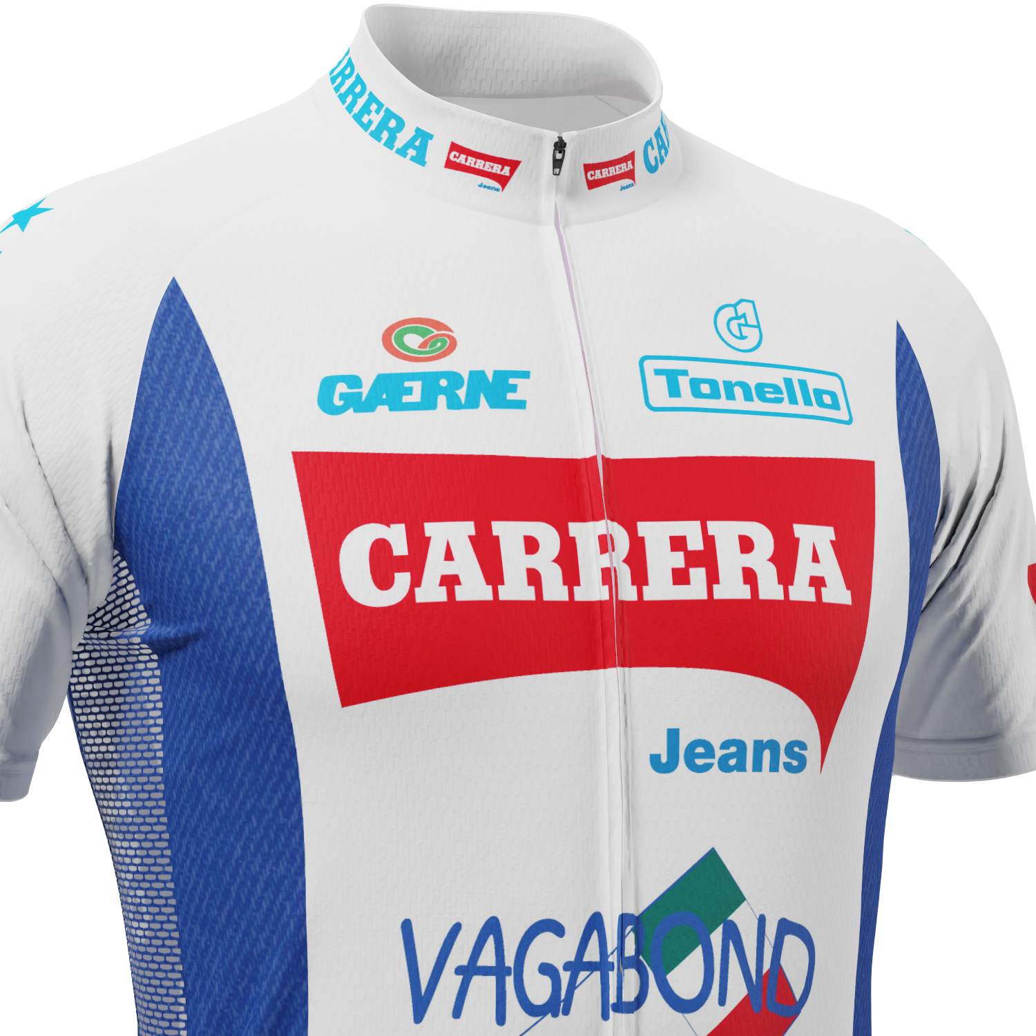 Men's Carrera Short Sleeve Cycling Jersey Moisture-Wicking Performance