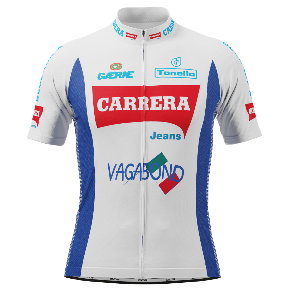 Men's Carrera Short Sleeve Cycling Jersey Moisture-Wicking Performance