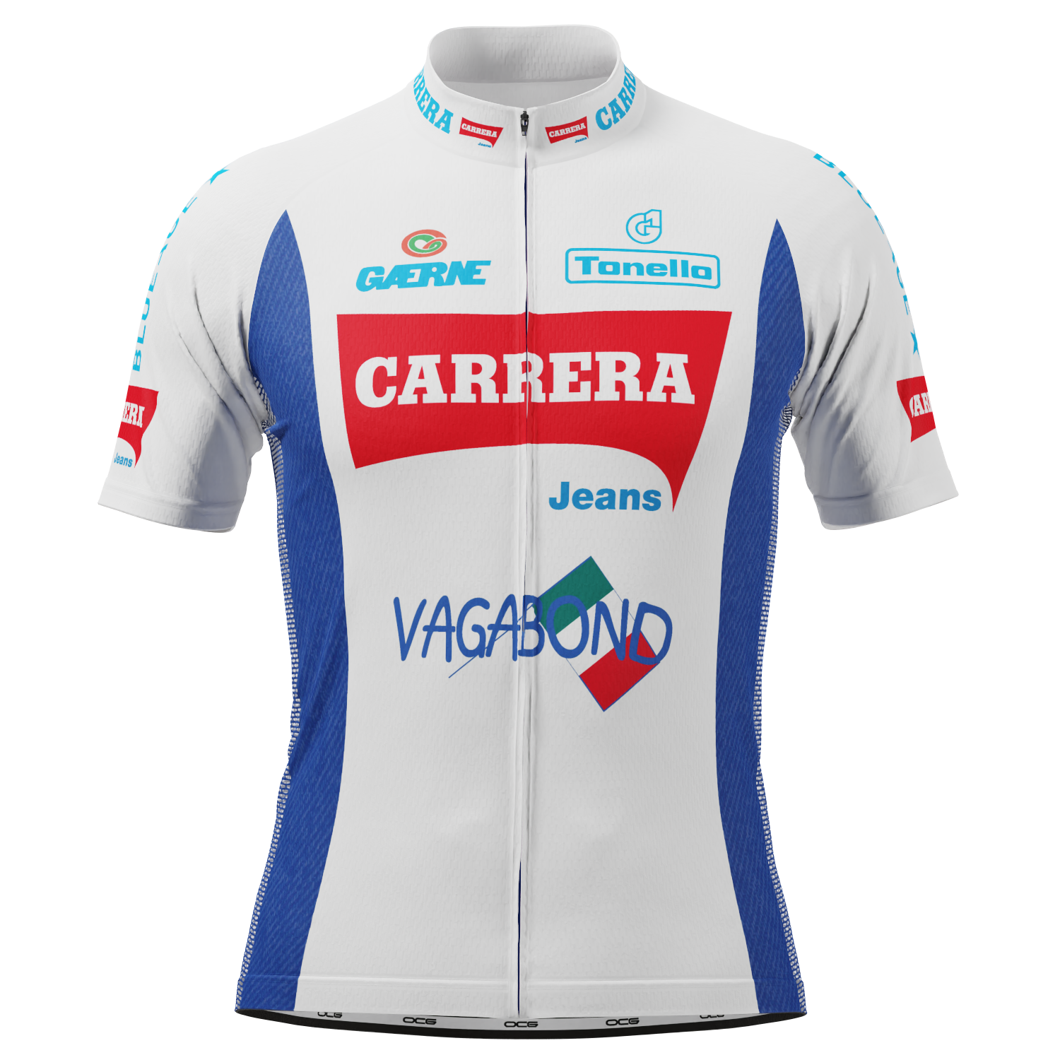 Men's Carrera Short Sleeve Cycling Jersey Moisture-Wicking Performance