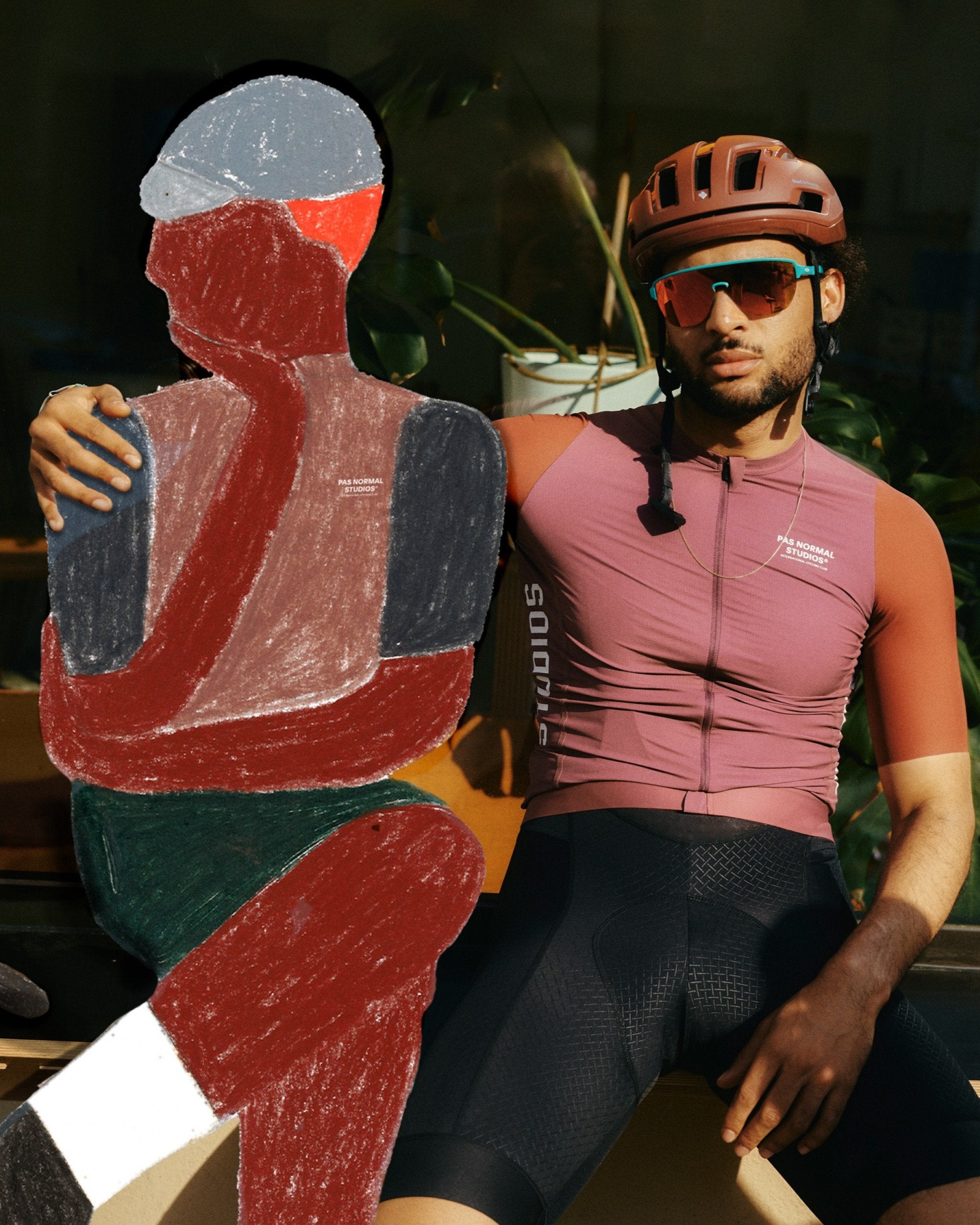 PNS Men's Midsummer Jersey - Dusty Red Sleeve