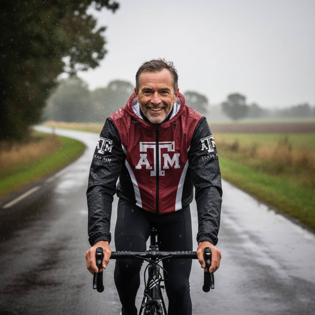 Texas A&M Cycling Windbreaker Jacket