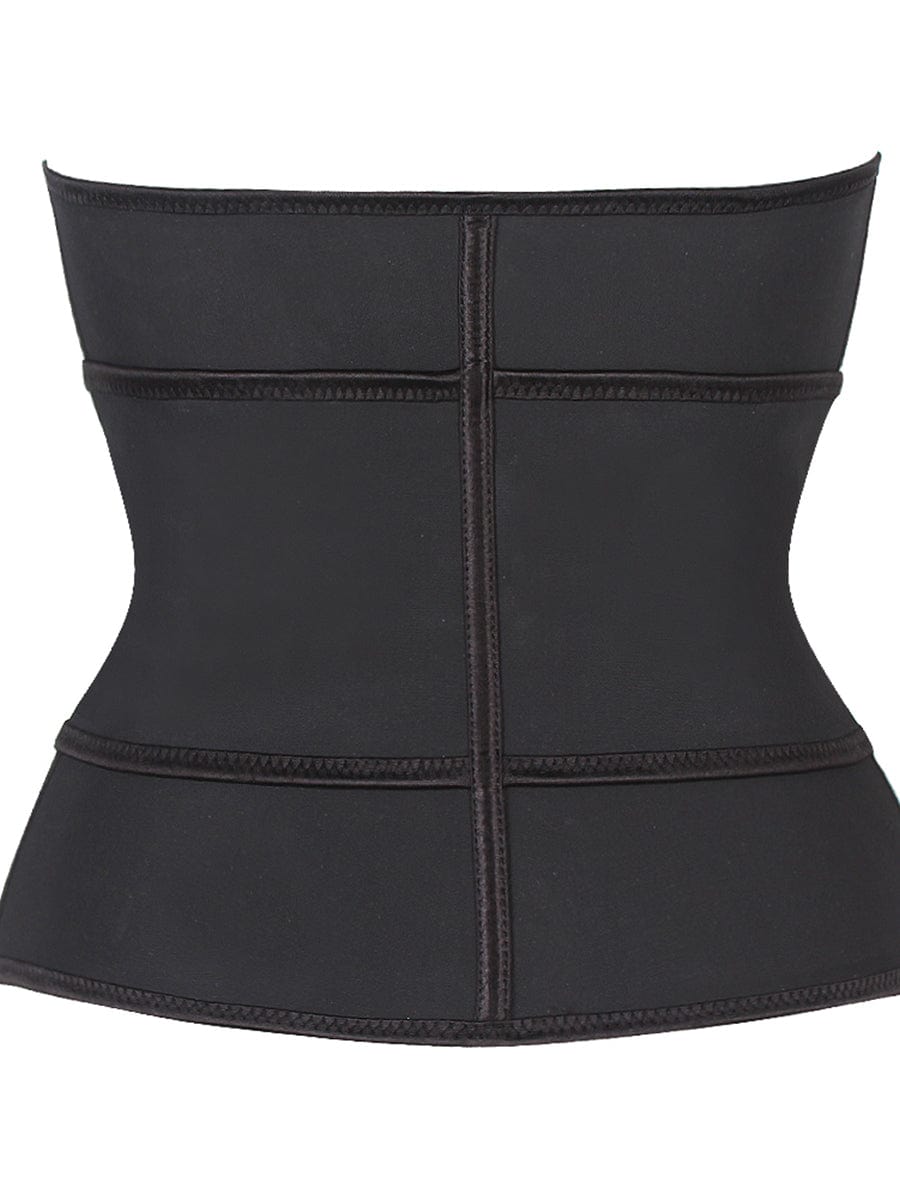 Necessary Black Waist Trainer Adjustable Sticker Zip Slimming Belly