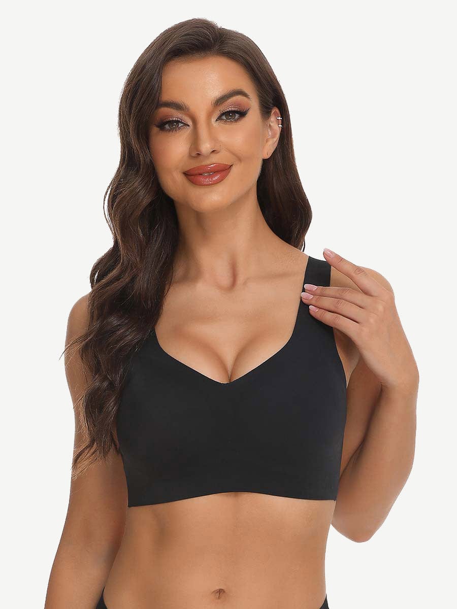 Soft-Touch Smoothing Fabric Fashion Elasticity Seamless Bra Lightweight