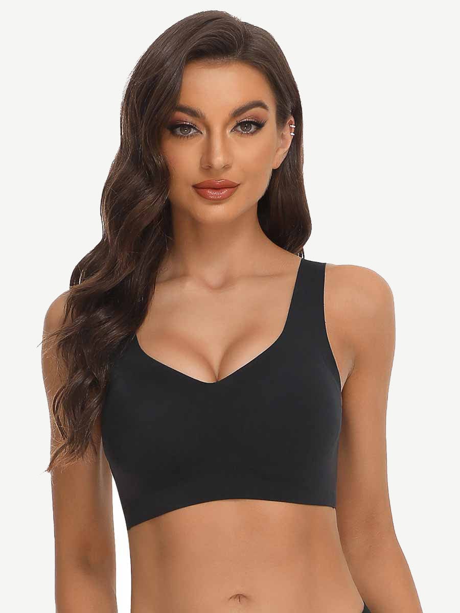 Soft-Touch Smoothing Fabric Fashion Elasticity Seamless Bra Lightweight