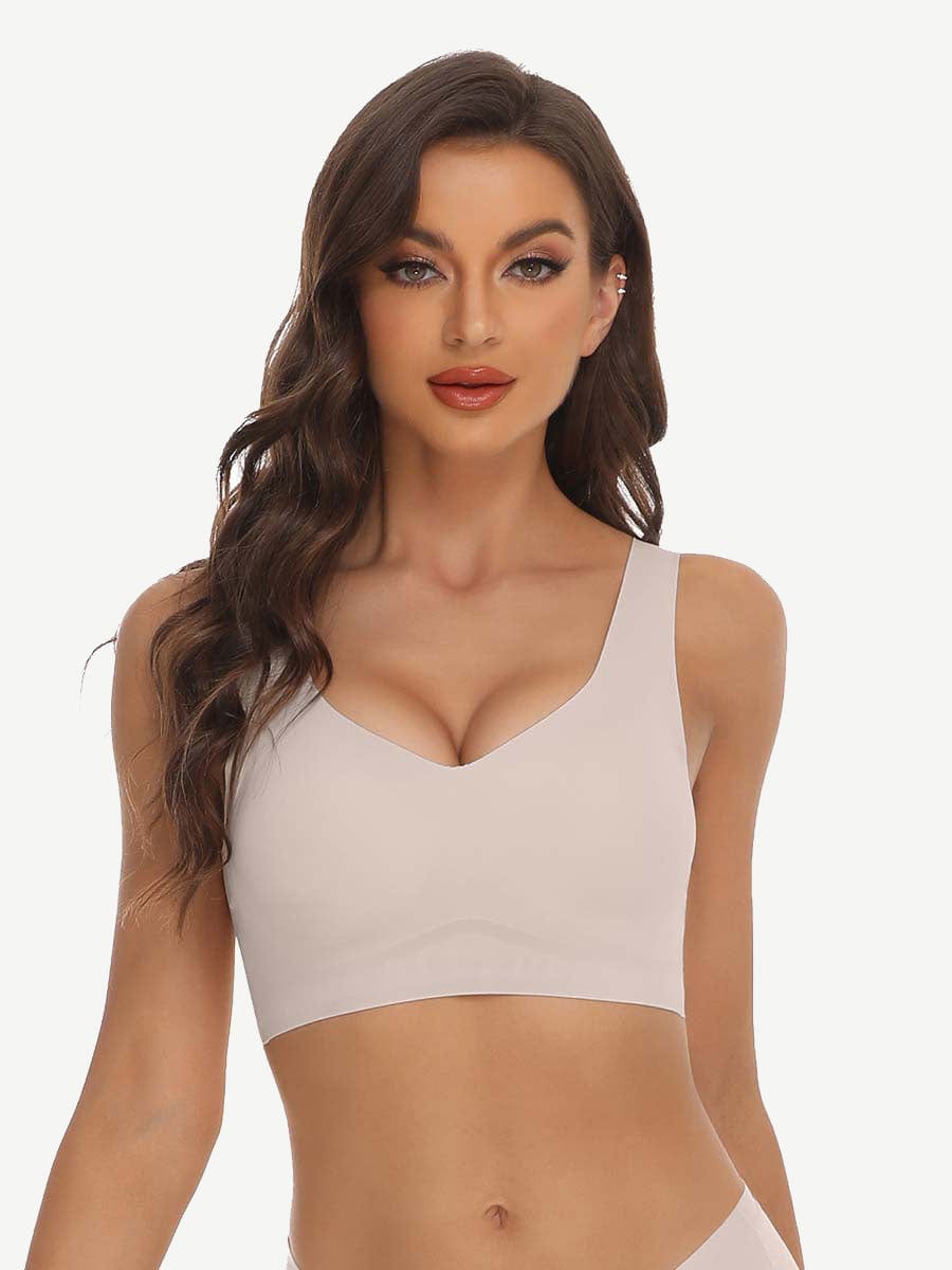 Soft-Touch Smoothing Fabric Fashion Elasticity Seamless Bra Lightweight