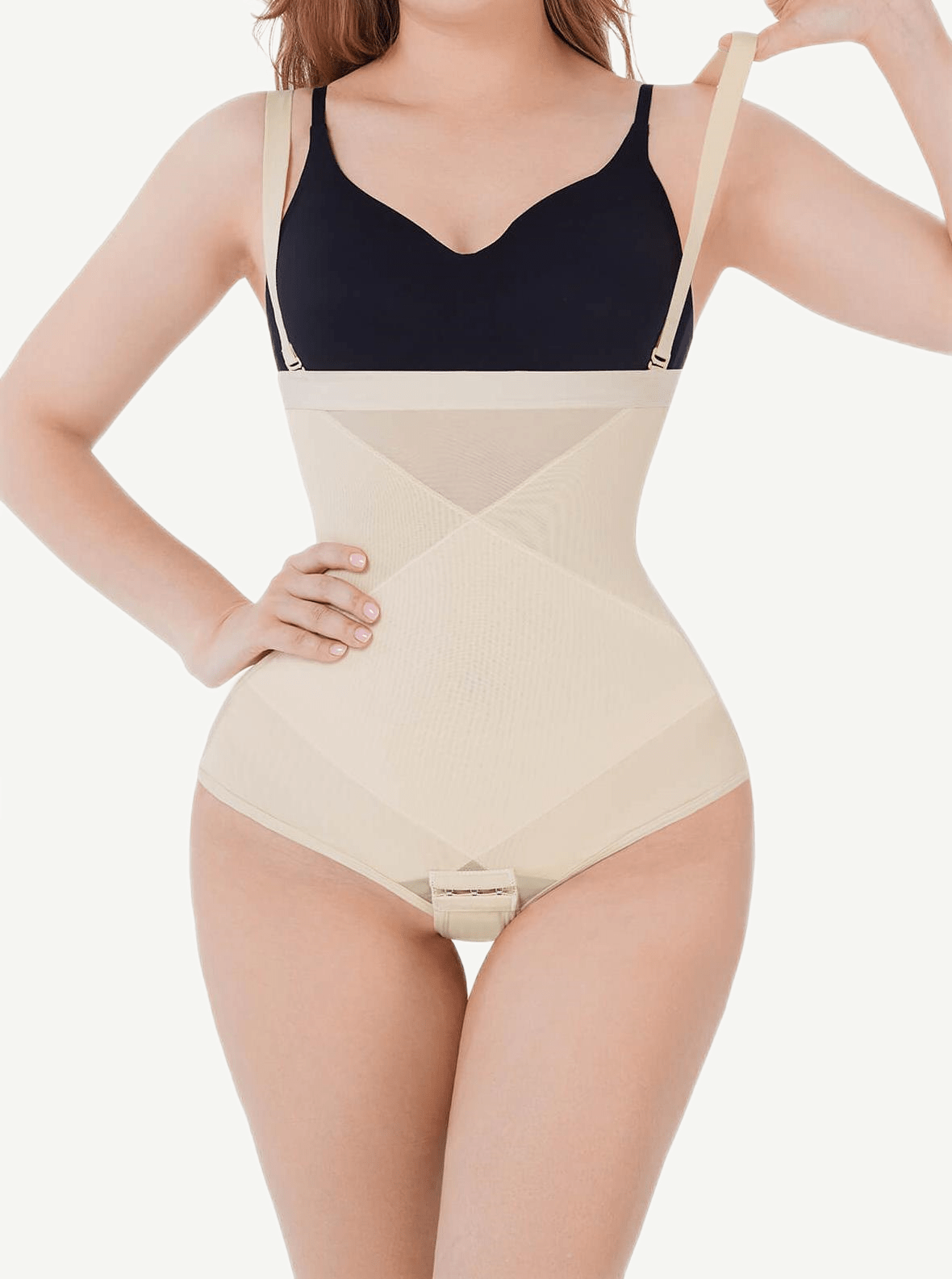 Body Panties Abdominal Crossover Three-layer Design Abdominal Control