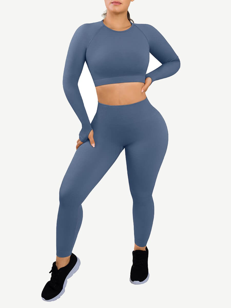 🌿Eco-friendly 3D Printing Thumbhole Seamless Sportswear