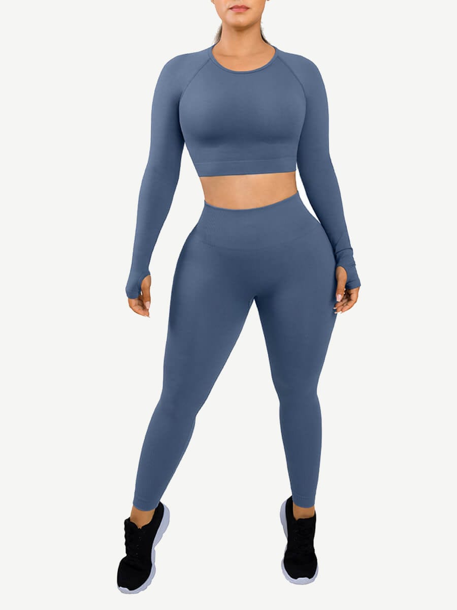 🌿Eco-friendly 3D Printing Thumbhole Seamless Sportswear