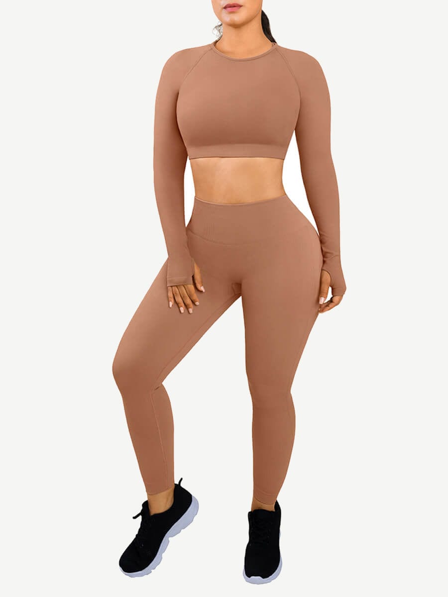 🌿Eco-friendly 3D Printing Thumbhole Seamless Sportswear