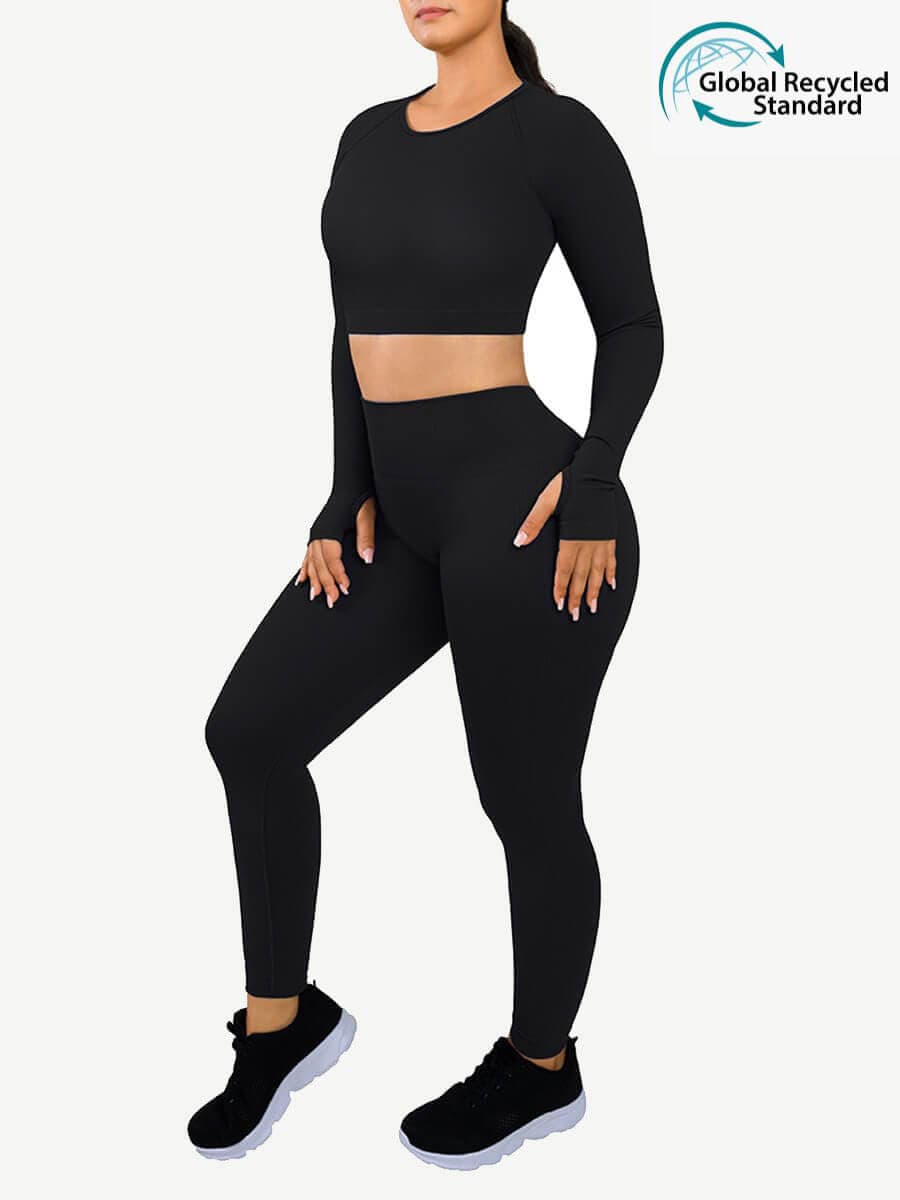 🌿Eco-friendly 3D Printing Thumbhole Seamless Sportswear