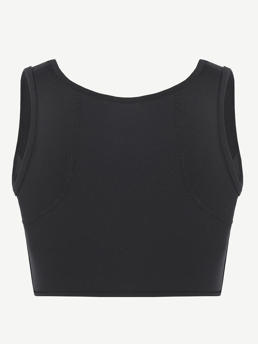 Zipper Sports Shockproof Bra Crop With Four steel Boning
